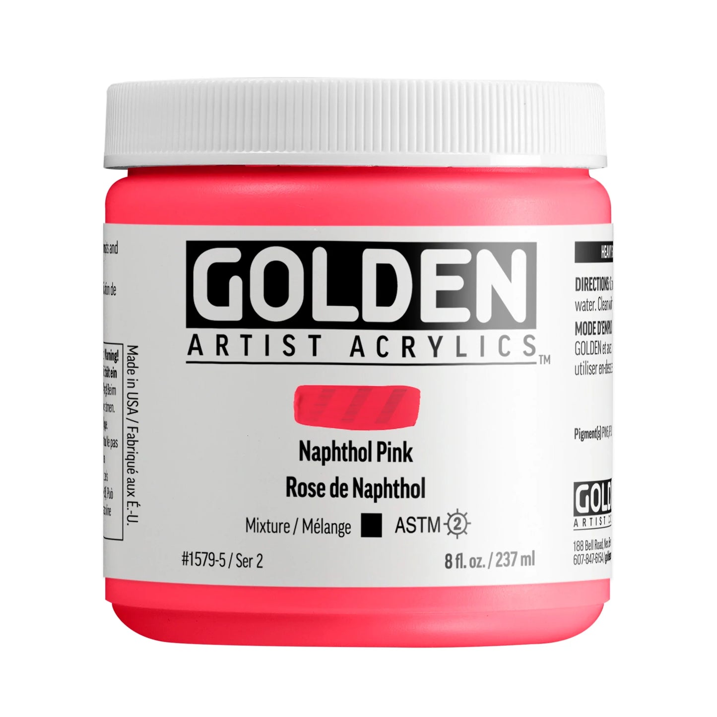 Golden Heavy Body Acrylic 237ml Series 2 Naphthol Pink