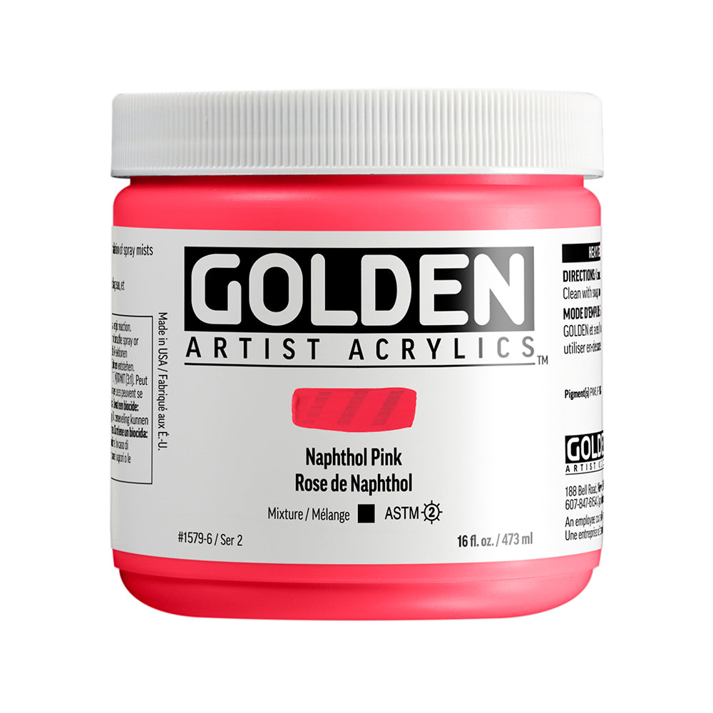 Golden Heavy Body Acrylic 473ml Series 2 Naphthol Pink