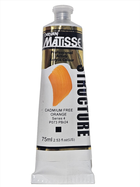 Matisse Structure 75ml Series 4 Cadmium Free Orange