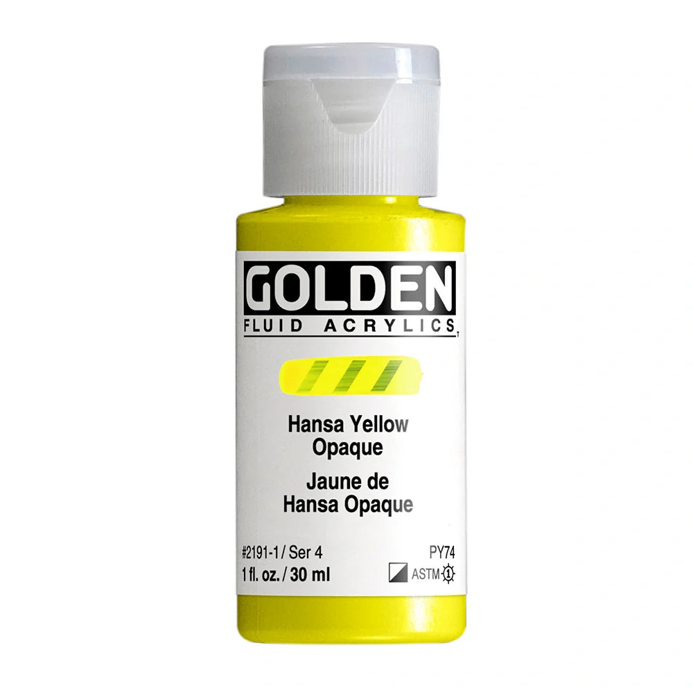 Golden Fluid Acrylic 30ml Series 4 Hansa Yellow Opaque