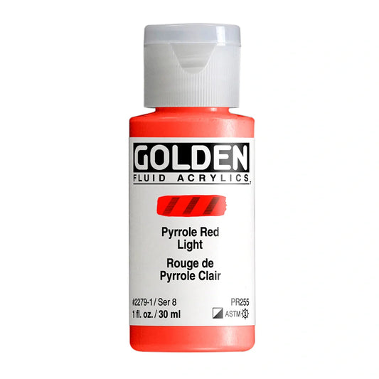 Golden Fluid Acrylic 30ml Series 8 Pyrrole Red Light