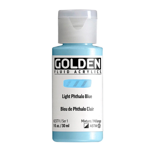 Golden Fluid Acrylic 30ml Series 1 Light Phthalo Blue