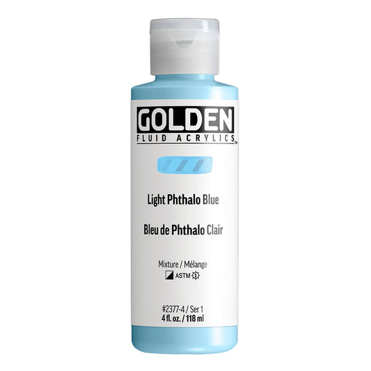 Golden Fluid Acrylic 118ml Series 1 Light Phthalo Blue