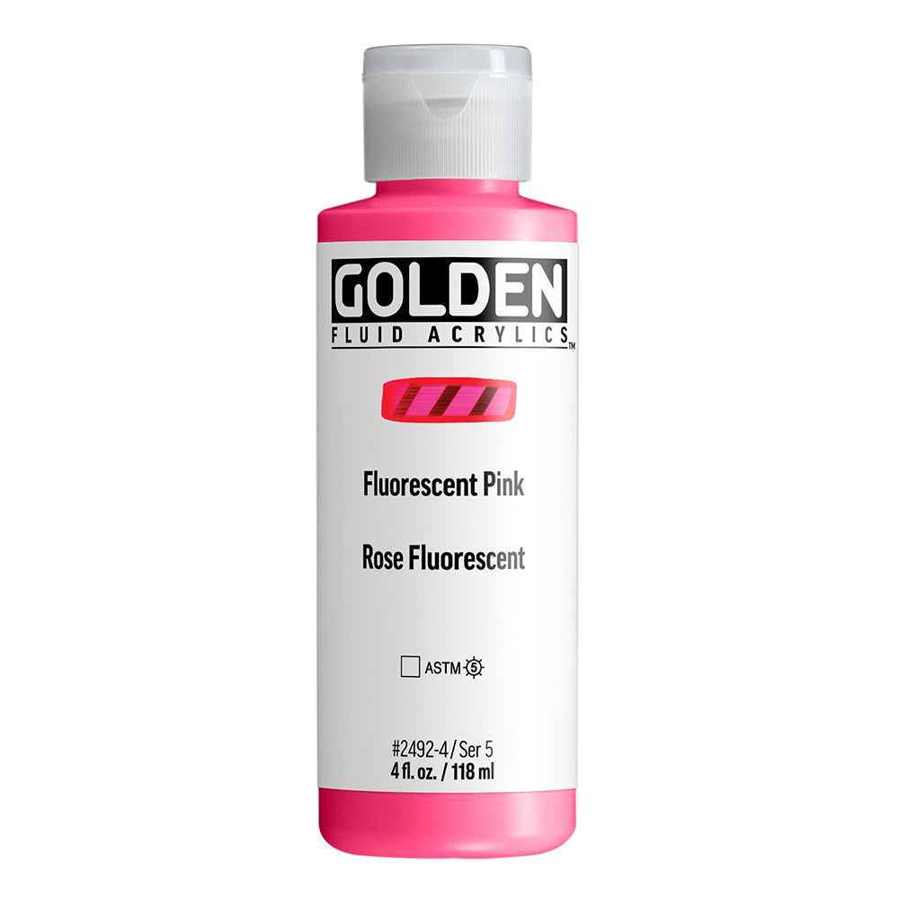 Golden Fluid Acrylic 118ml Series 5 Fluorescent Pink