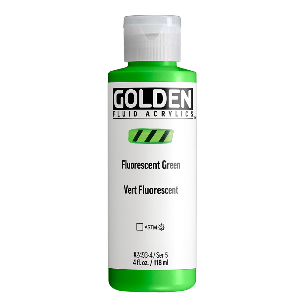 Golden Fluid Acrylic 118ml Series 5 Fluorescent Green