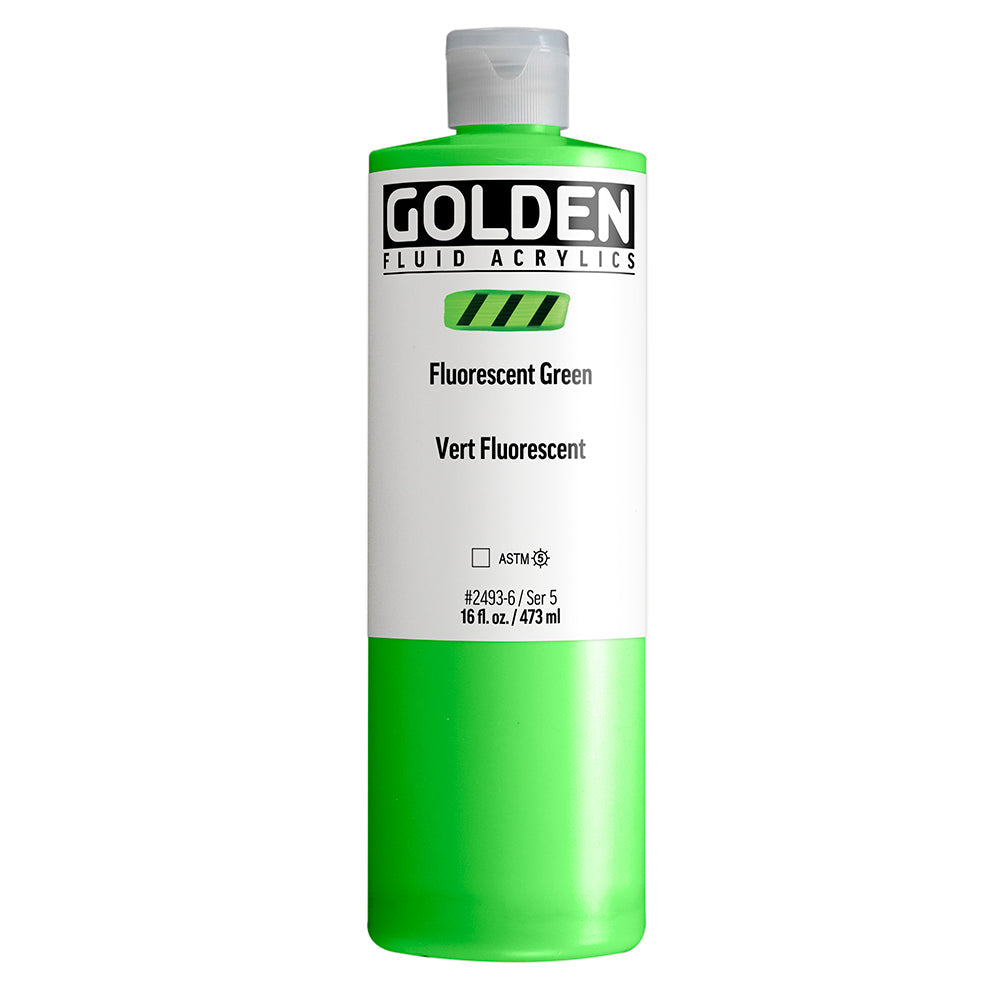 Golden Fluid Acrylic 473ml Series 5 Fluorescent Green