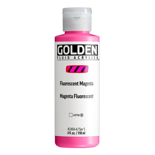 Golden Fluid Acrylic 118ml Series 5 Fluorescent Magenta