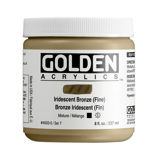 Golden Heavy Body Acrylic 237ml Series 7 Iridescent Bronze (Fine)