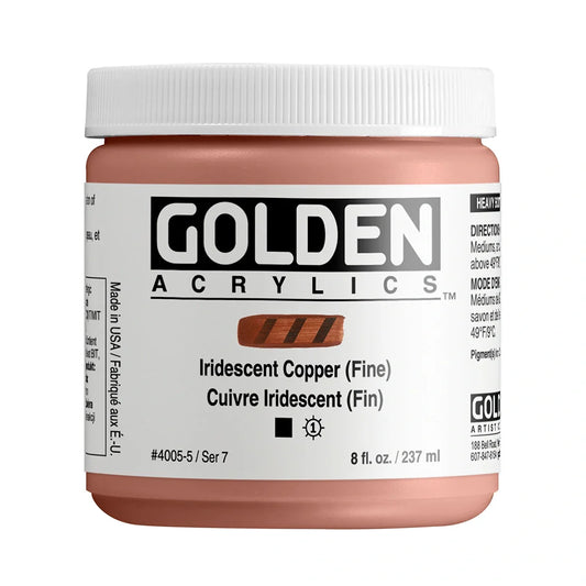 Golden Heavy Body Acrylic 237ml Series 7 Iridescent Copper (Fine)