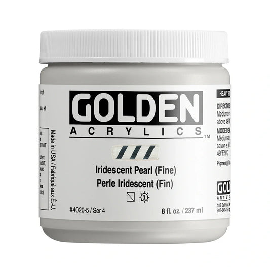 Golden Heavy Body Acrylic 237ml Series 5 Iridescent Pearl (Fine)