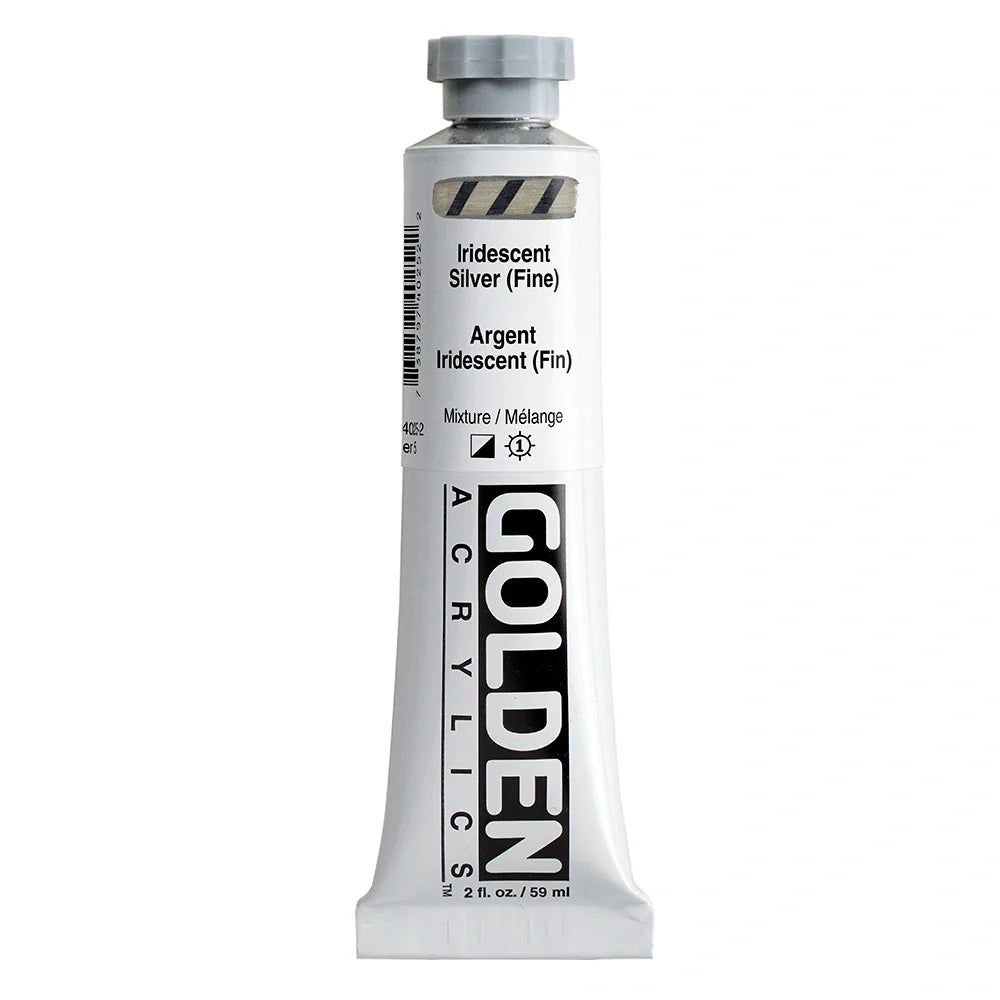 Golden Heavy Body Acrylic 59ml Series 5 Iridescent Silver (Fine)