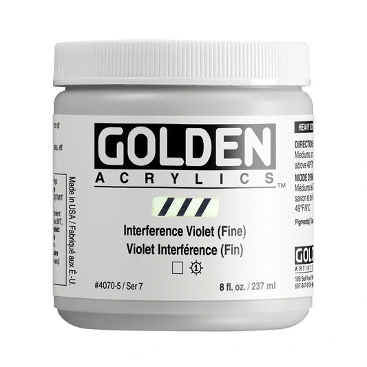 Golden Heavy Body Acrylic 237ml Series 7 Interference Violet (Fine)