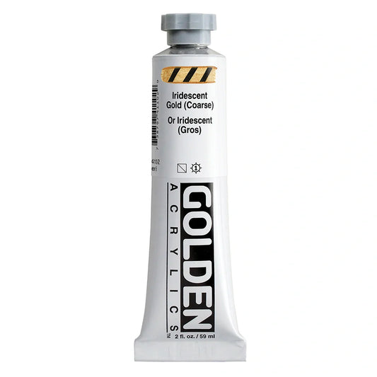 Golden Heavy Body Acrylic 59ml Series 6 Iridescent Gold (Coarse)