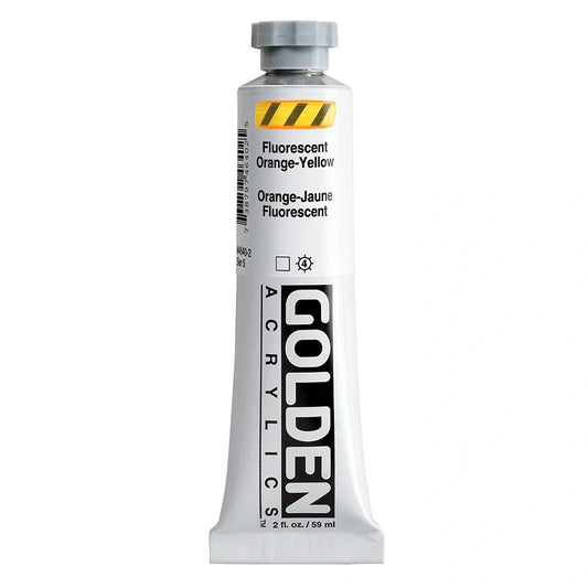 Golden Heavy Body Acrylic 59ml Series 5 Fluorescent Orange-Yellow