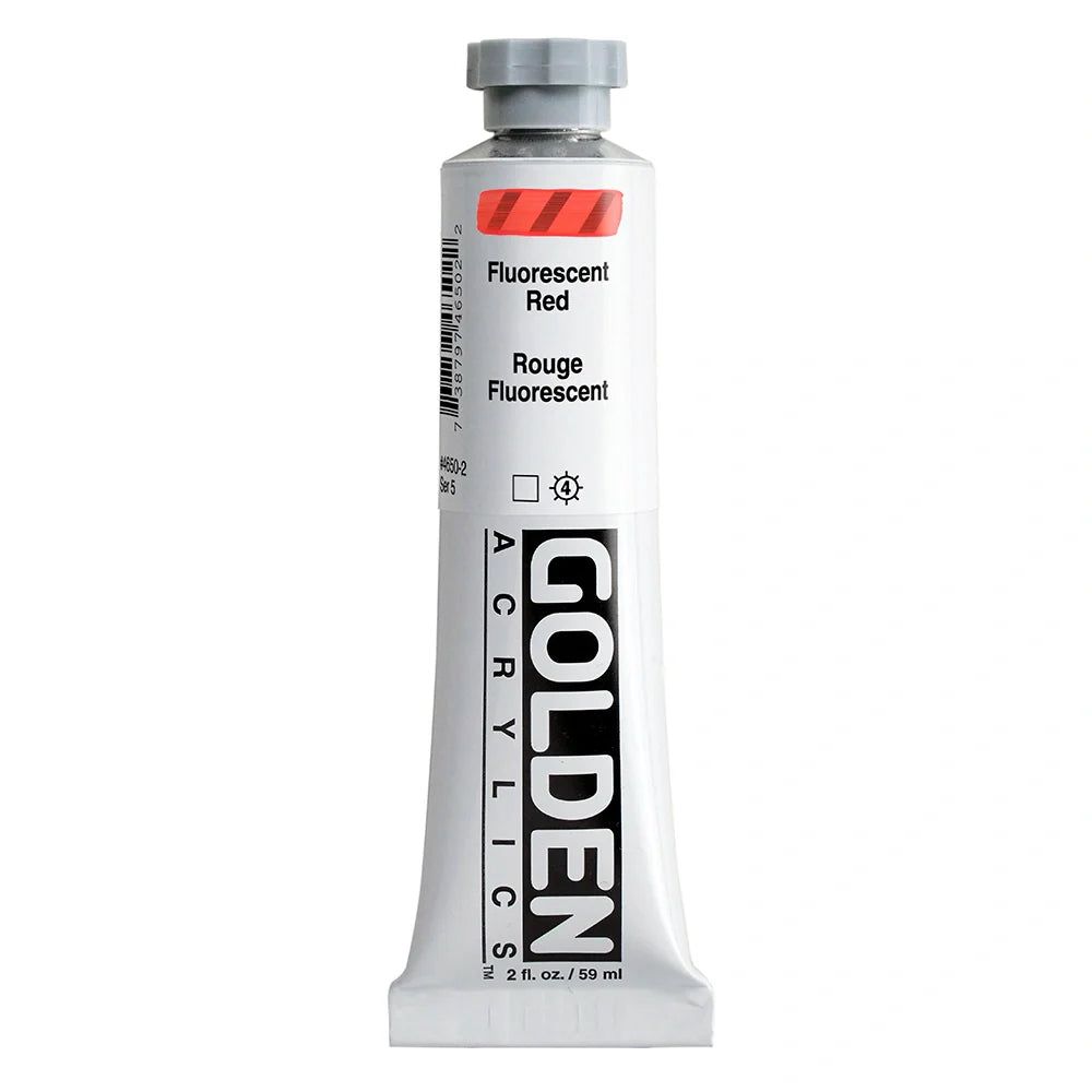 Golden Heavy Body Acrylic 59ml Series 5 Fluorescent Red