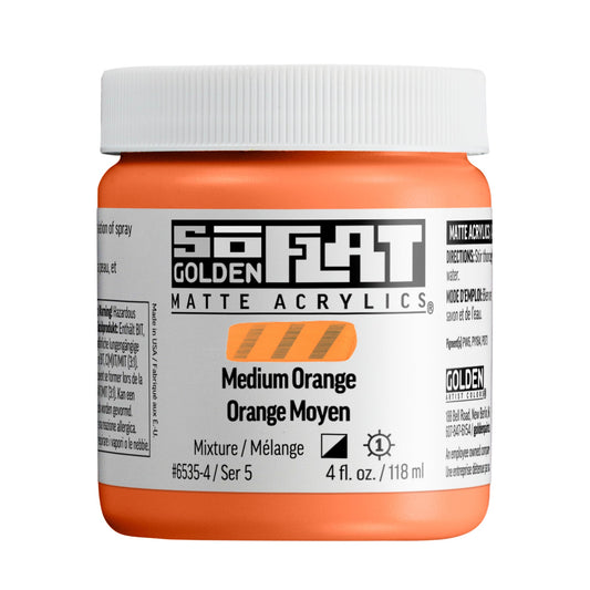 Golden SoFlat 118ml Series 5 Medium Orange