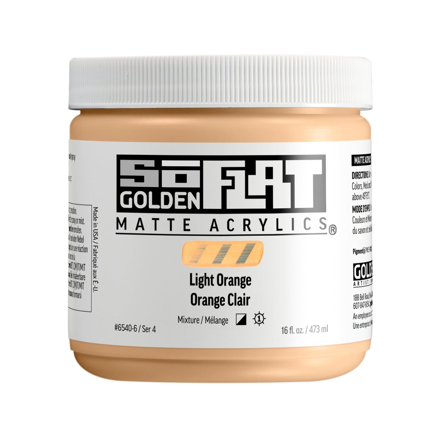 Golden SoFlat 473ml Series 4 Light Orange