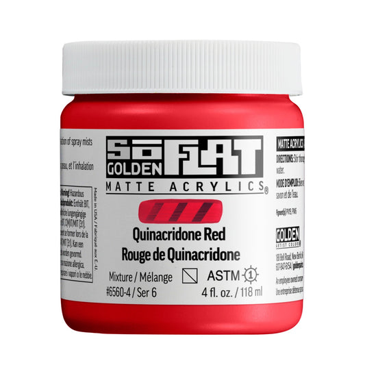 Golden SoFlat 118ml Series 6 Quinacridone Red