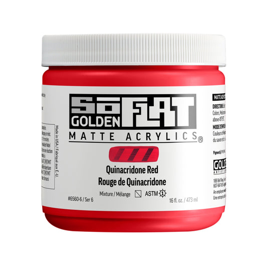 Golden SoFlat 473ml Series 6 Quinacridone Red