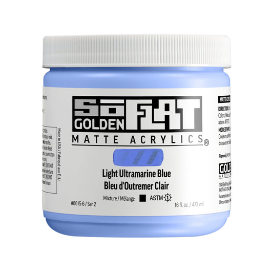 Golden SoFlat 473ml Series 2 Light Ultramarine Blue