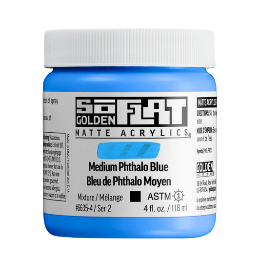 Golden SoFlat 118ml Series 2 Medium Phthalo Blue