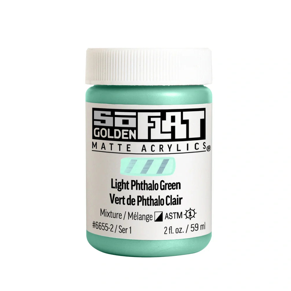 Golden SoFlat 59ml Series 1 Light Phthalo Green