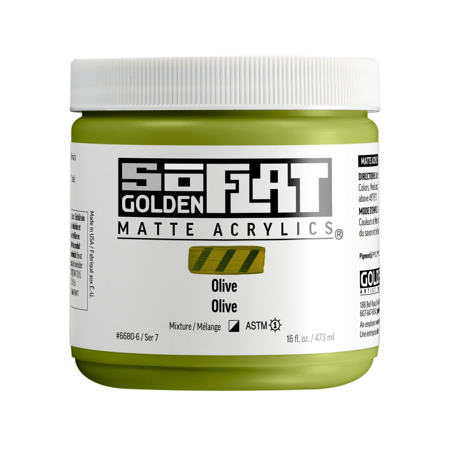 Golden SoFlat 473ml Series 7 Olive