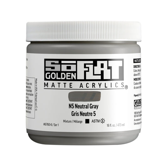 Golden SoFlat 473ml Series 1 N5 Neutral Gray