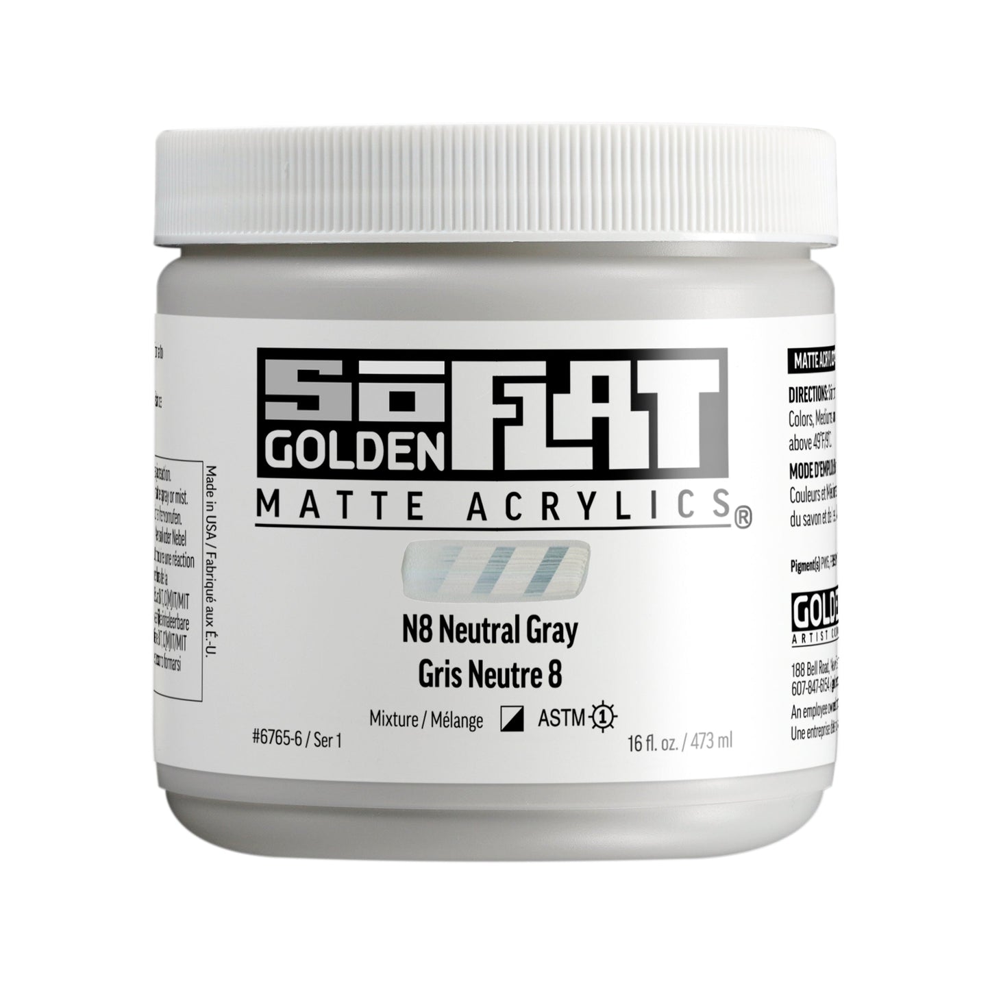 Golden SoFlat 473ml Series 1 N8 Neutral Gray