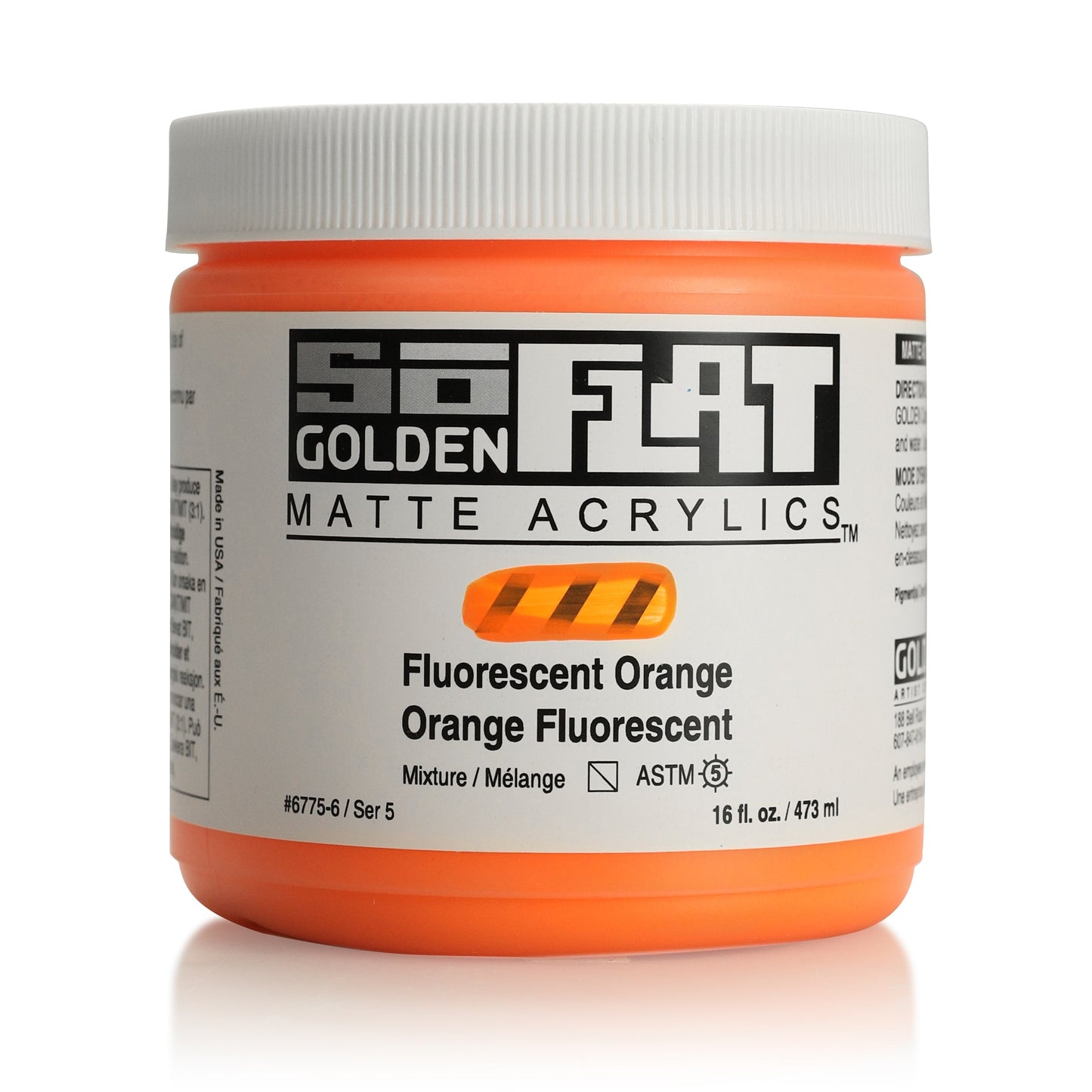 Golden SoFlat 473ml Series 5 Fluoro Orange