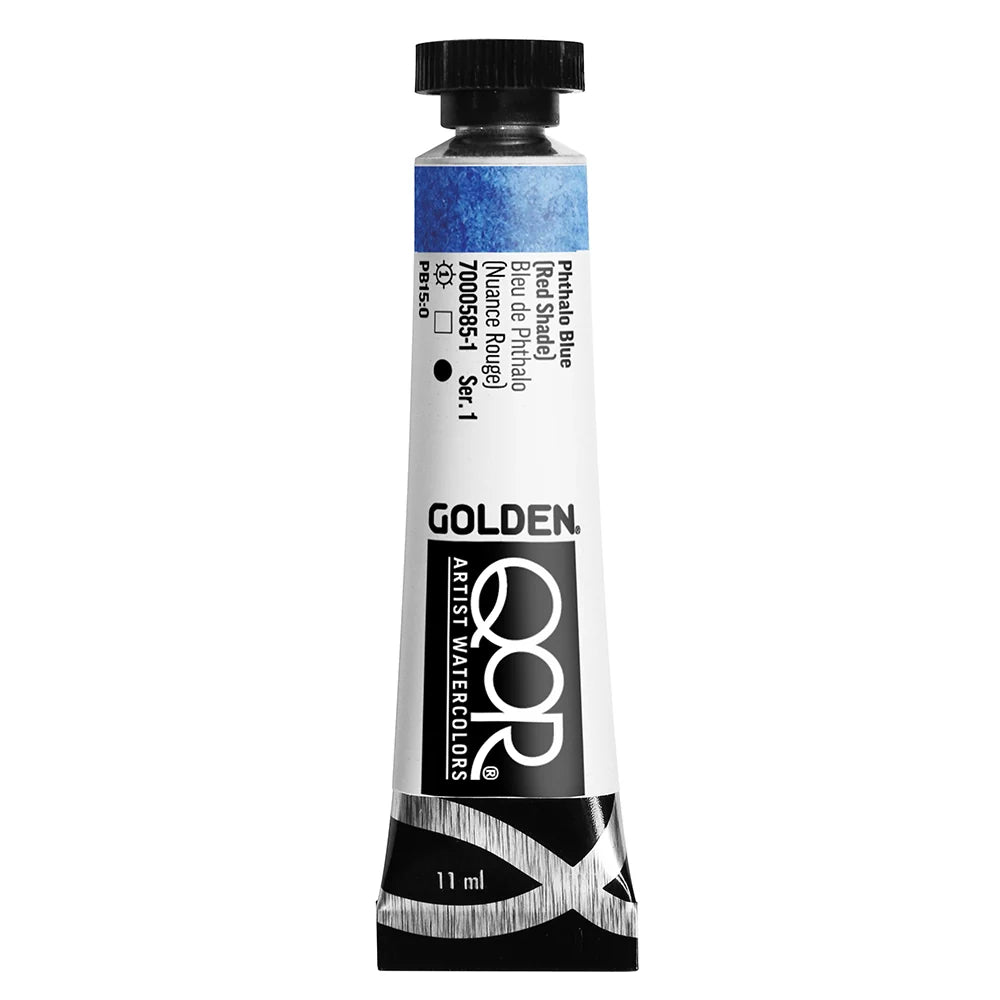 Qor Modern Watercolor 11ml Series 1 Phthalo Blue (Red Shade)