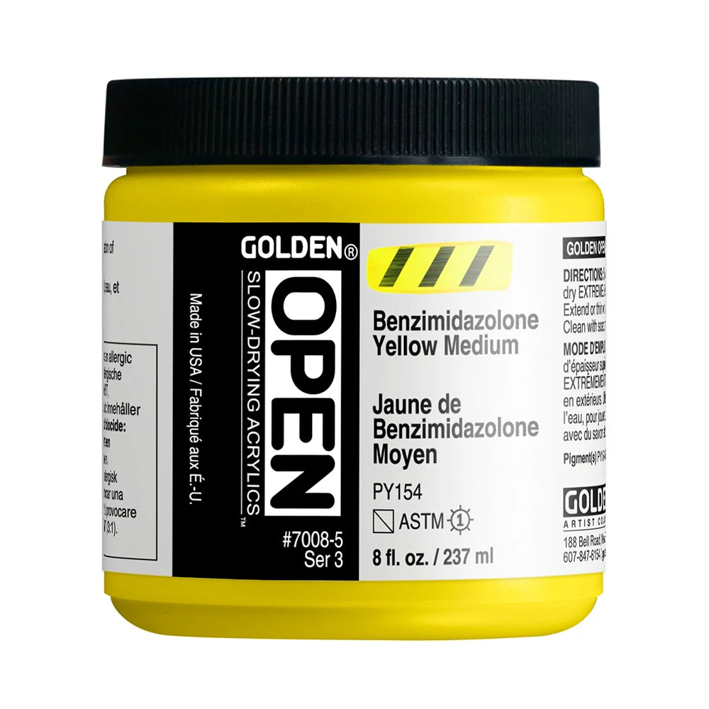 Golden Open Acrylics 237ml Series 3 Benzimidazoline Yellow Medium