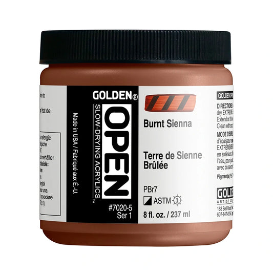 Golden Open Acrylics 237ml Series 1 Burnt Sienna