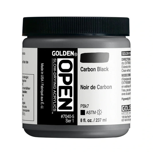 Golden Open Acrylics 237ml Series 1 Carbon Black