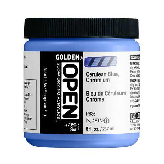 Golden Open Acrylics 237ml  Series 7 Cerulean Blue Chromium