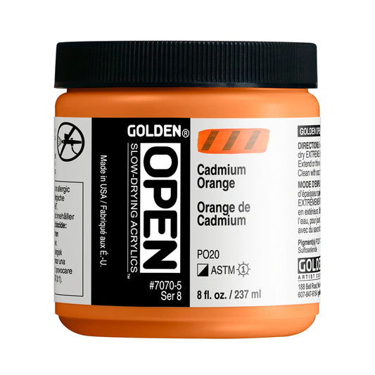 Golden Open Acrylics 237ml Series 8 Cadmium Orange