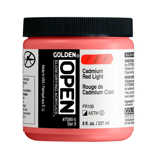 Golden Open Acrylics 237ml Series 9 Cadmium Red Light