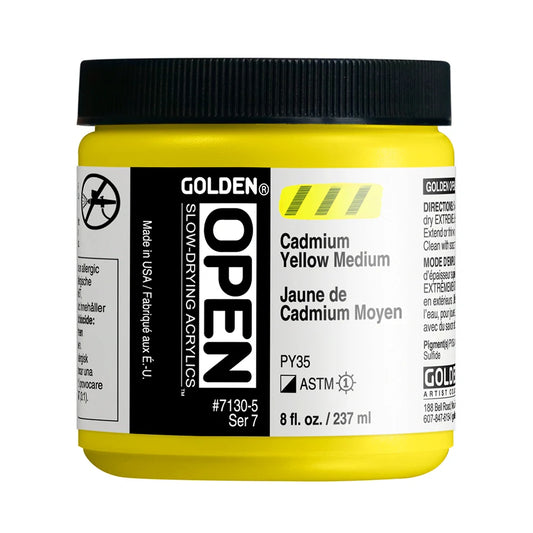 Golden Open Acrylics 237ml Series 8 Cadmium Yellow Medium