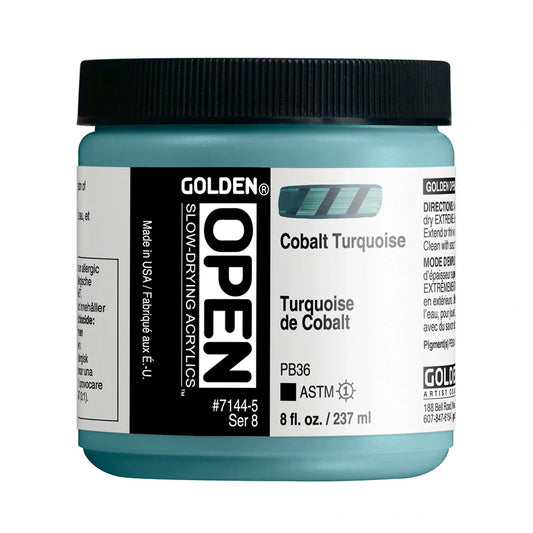 Golden Open Acrylics 237ml Series 8 Cobalt Turquois