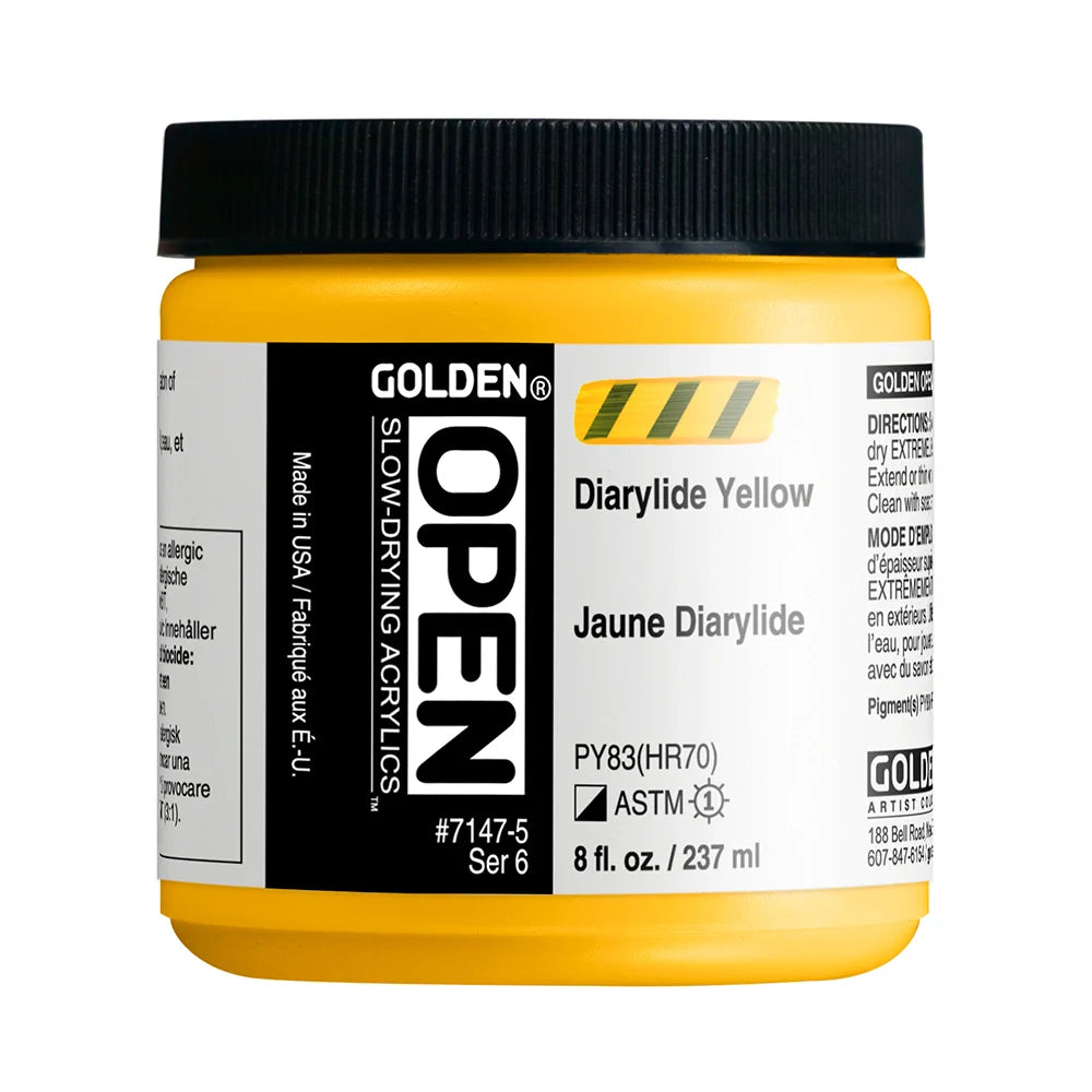 Golden Open Acrylics 237ml Series 6 Diarylide Yellow