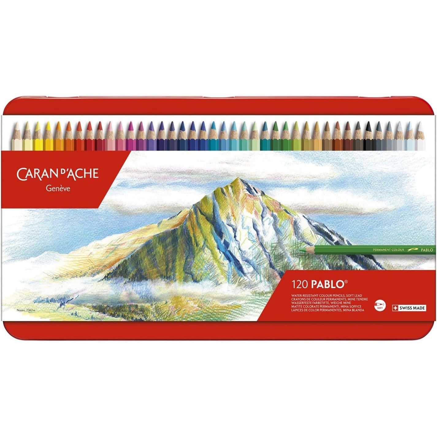 Pablo Pencils Tin 120 Assorted Colours