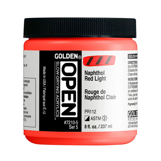 Golden Open Acrylics 237ml Series 5 Naphthol Red Light