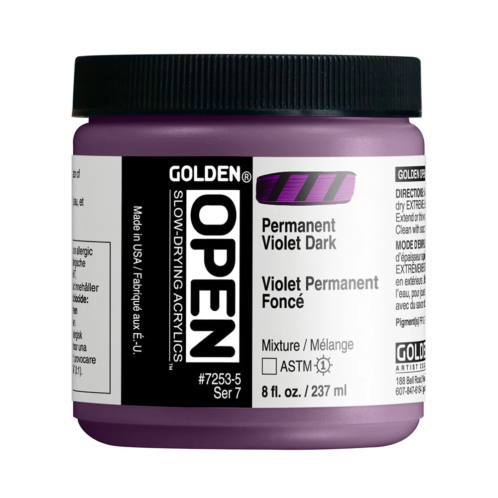 Golden Open Acrylics 237ml Series 7 Permanent Violet Dark