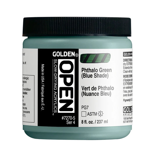 Golden Open Acrylics 237ml Series 4 Phthalo Green (Blue Shade)