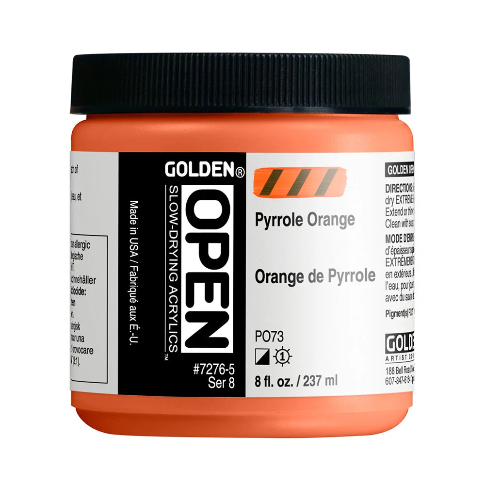 Golden Open Acrylics 237ml Series 8 Pyrrole Orange