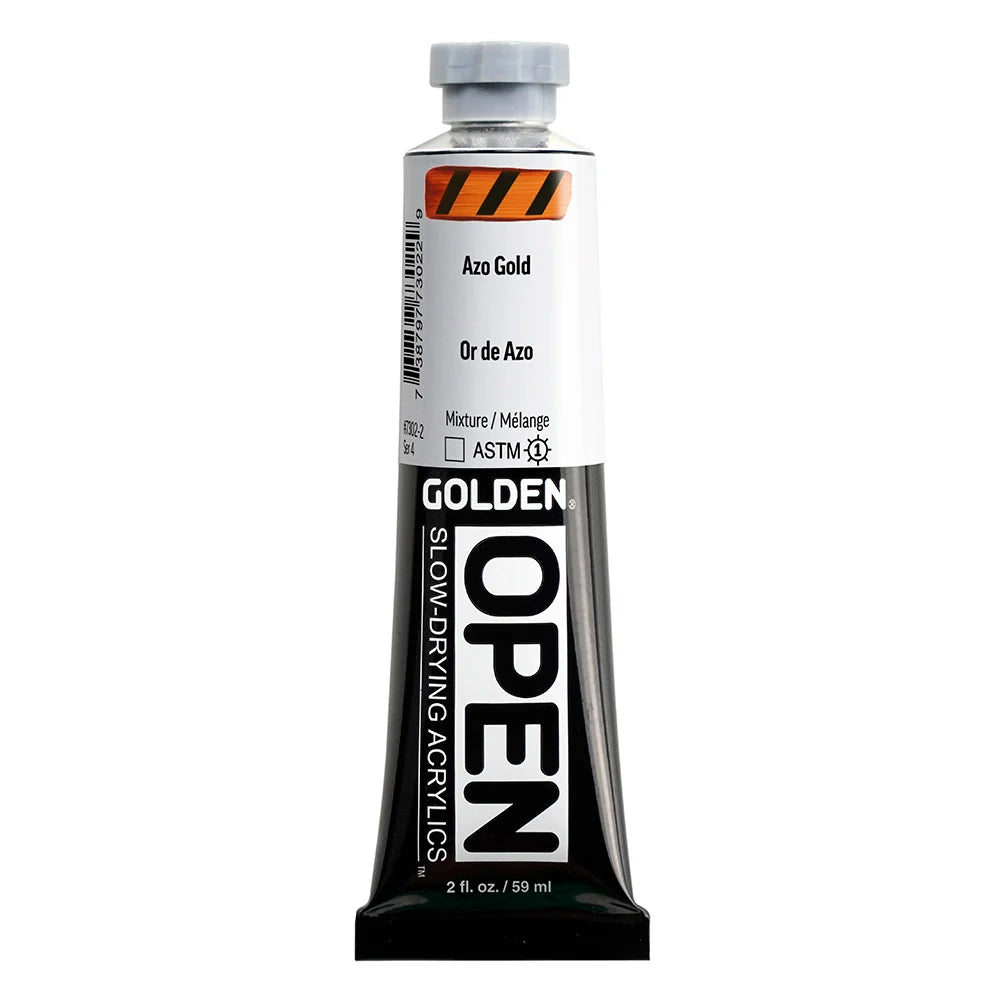 Golden Open Acrylics 59ml Series 4 Azo Gold