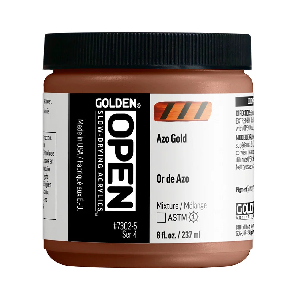 Golden Open Acrylics 237ml Series 4 Azo Gold