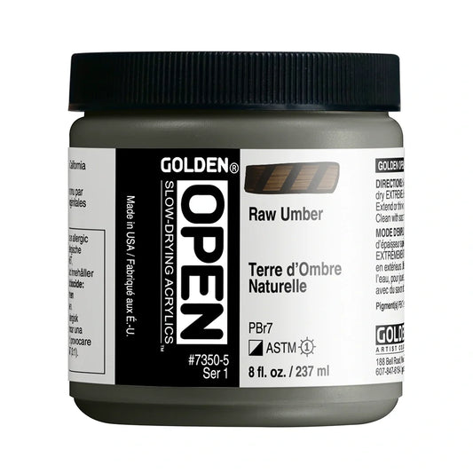 Golden Open Acrylics 237ml Series 1 Raw Umber