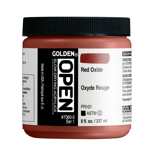 Golden Open Acrylics 237ml Series 1 Red Oxide