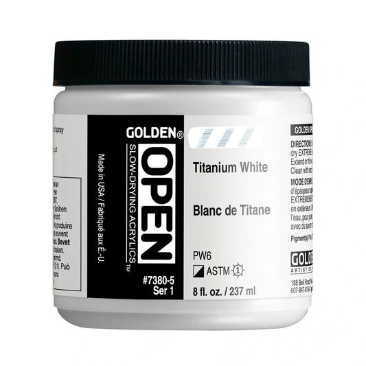 Golden Open Acrylics 237ml Series 1 Titanium White